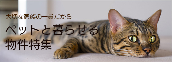 ペットと暮らせる物件特集